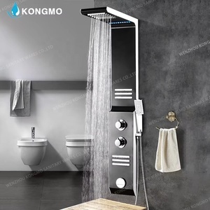 Led Thông Minh Kỹ thuật số hiển thị nhiệt độ phòng tắm thép không gỉ lượng mưa vòi hoa sen Bảng điều chỉnh van gốm vòi hoa sen tắm vòi hoa sen - Product Image 1