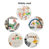 Tumama Kids 3PCS Jouet suspendu en peluche pour poussette Mini dinosaure réversible et œuf Jouets en peluche doux pour enfants Animaux