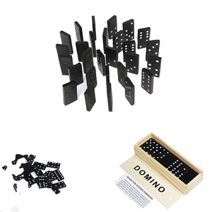 28-Mảnh Bằng Gỗ Domino Thiết Lập Hội Đồng Quản Trị Trò Chơi Cho Trẻ Em & Người Lớn Trọng Lượng Nhẹ Dễ Dàng Để Mang Theo Di Động Du Lịch Domino Thiết Lập Cho On-The-Go Chơi - Product Image 2