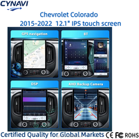 Écran radio 2DIN 12,1 pouces Lecteur DVD pour Chevrolet Colorado 2015-2022 Android Auto CarPlay sans fil Écran tactile BT5.0