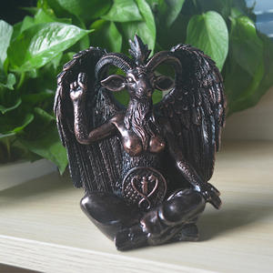 Nuovo Design Baphomet statua ornamento BFA0101 satana per teschio testa di pecora in resina artigianato per festa - Product Image 3