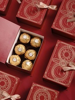 Boîte à bonbons de mariage personnalisable et créative, inspirée de l'INS, style européen, en forme de livre magique, emballage exquis pour cadeaux de fête