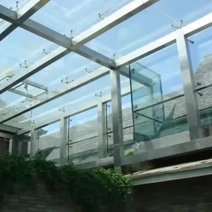 Hot Glass Roofing Panels Tempered Laminated 6.38mm 8.38mm 12.38mm Clear Laminated Glass Safety Laminated Glass