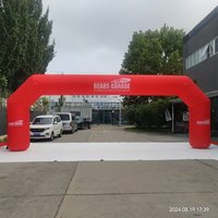 Arche gonflable publicitaire en tissu Oxford pour ligne d'arrivée, idéale pour la promotion d'expositions