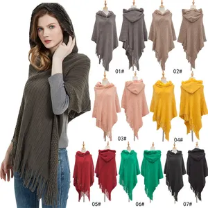 White Waterproof Custommade Wholesale Women Poncho Shawl Cape Ponchos For Women Accessories Scarf Wearable Blanket