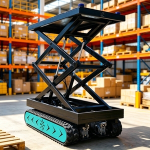 منصة رفع كهربائية زاحفة للخدمة الشاقة بسعة تحميل 1 طن و2 طن و3 طن و5 طن للبناء والصيانة - Product Image 5