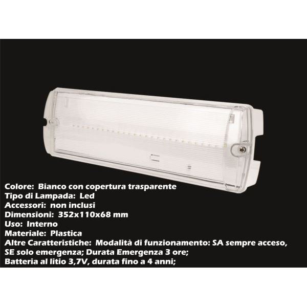 Casalinghi Sicignano NL112498 3.5W SE-SA LED Emergency Lamp - Wholesale Supplier on besttimetogotobe