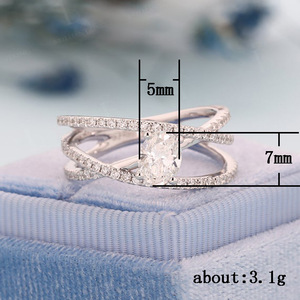 Anello da donna creativo e unico con zirconi cubici, ornamento per le mani semplice ed elegante per tutti i giorni - Product Image 5