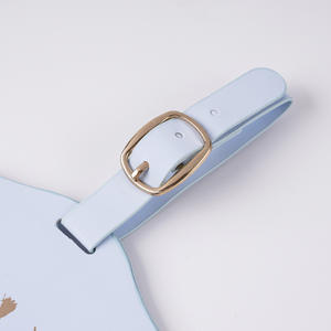 Étui de passeport de voyage en cuir PU avec conception de <span class=keywords><strong>carte</strong></span> personnalisée et ensemble d'étiquettes à bagages - Product Image 5