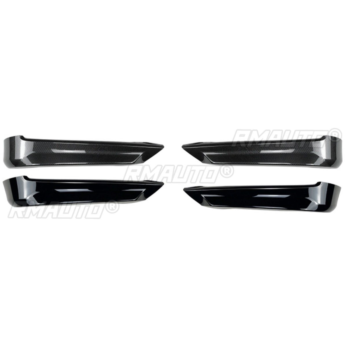 Glossy Black Front Bumper Splitters Diffuser