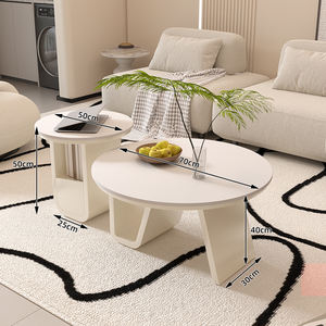 Mesa Auxiliar Redonda de Madera para Dormitorio, Mesa Auxiliar de Lujo para Sala de Estar, Venta al por Mayor - Product Image 3