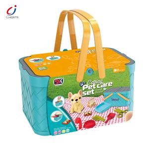 Chengji <span class=keywords><strong>pas</strong></span> <span class=keywords><strong>cher</strong></span> en <span class=keywords><strong>plastique</strong></span> semblant jouer jouet Simulation pique-nique <span class=keywords><strong>panier</strong></span> en <span class=keywords><strong>plastique</strong></span> dessin animé intéressant jouets de soins pour animaux de compagnie pour petits chiens - Product Image 5