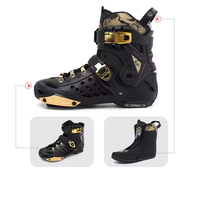 Patins à Roues Alignées Professionnels de Haute Qualité Vitesse Slalom pour Adultes Homme Patins en Ligne Matériau PU Support en Aluminium