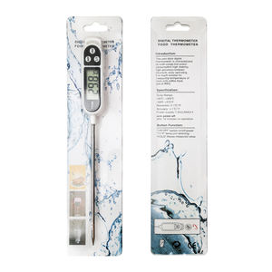 TP300 termometer memasak daging, alat pengukur suhu saku gaya LCD Digital baca instan memasak Steak makanan otomatis bertenaga baterai plastik - Product Image 5