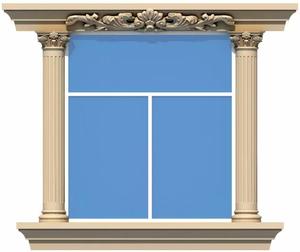 Moule décoratif en plastique pour garniture de fenêtre extérieure pour jantes de fenêtre en béton - Product Image 6