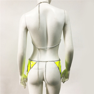 JL041 Mini micro bikini extrême pour filles sexy, maillot de bain deux pièces, haut de bikini, jupe, costumes sexy pour femmes, soirée club - Product Image 4