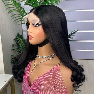 วิกผมลอนดอกไม้ 300 กรัม ขายดี วิกผมแบบ Super Double Drawn 5x5 Lace Closure ลอนหลวม สีต่างๆ ขายส่ง - Product Image 1