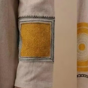 Tela de Lino Suave de la Mejor Calidad para Ropa de Mujer, Tela de Poliéster con Estampado Digital de Lino Suave, 100% Poliéster - Product Image 3