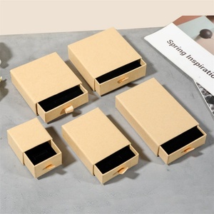 Wholesale Custom Eco Friendly Cardboard Luxury <b>Sliding</b> Jewelry Paper Drawer Box Jewelry Package Box with Foam Insert - Product Image 6