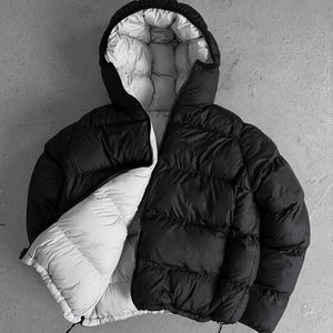 Custom High Quality Men's REVERSO <strong>PUFFA</strong> Jacket Blank Coat Warm Waterproof Winter Jackets - Product Image 1