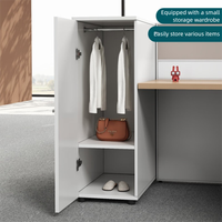 Meubles de bureau, poste de travail modulaire, bureau pour 4 personnes, bureau informatique pour le personnel, poste de travail avec cloison, table de bureau