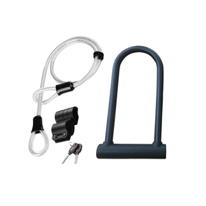 Antivol en acier en forme <span class=keywords><strong>de</strong></span> U JINJIAN 2026 <span class=keywords><strong>pour</strong></span> vélo/moto avec housse en silicone Modèle T610L - Product Image 6