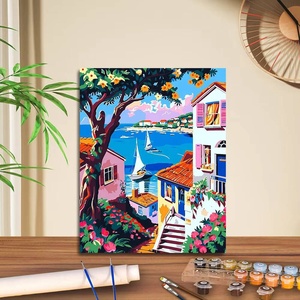 Kit de Peinture par Numéros pour Adultes Débutants avec Toile en Bois Pré-encadrée, Pinceaux Acryliques et Motifs Animaux - Product Image 3