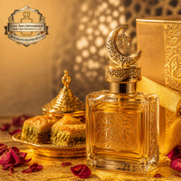 Set de Regalo de Perfume de Lujo para Ramadán, Eau de Parfum y Loción Corporal, Aroma Floral Dorado, Unisex, Regalo Festivo, OEM ODM