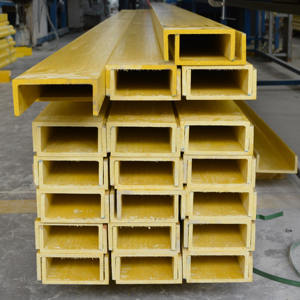 Tube rectangulaire de fibre de verre de FRP GRP, profil composé de pultrusion de FRP - Product Image 6