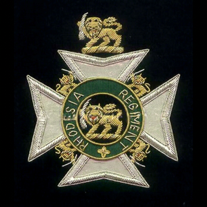 Parche Bordado de Encaje de Alta Calidad RHODESIA REGT, Insignia Circular de Tela para Coser, Diseño de Lujo para Prendas - Product Image 1