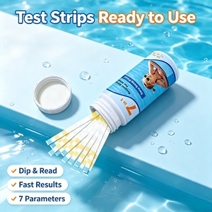 Bandelettes de test d'eau de piscine portables 7 en 1, faciles à utiliser et à lire, pour le test du brome, du chlore, de l'alcalinité, de la dureté et du <span class=keywords><strong>pH</strong></span> - Product Image 5