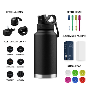 Bình Chân Không Cỡ Lớn 1000Ml Bình Nước Giữ Nhiệt Bằng Thép Không Gỉ Cách Nhiệt Logo Theo Yêu Cầu - Product Image 2
