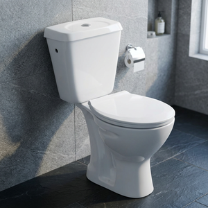 Vistaar Ceramics Italian Two Piece Toilet Set Dual Flush Gravity Flushing Floor Mounted WC Commode - Product Image 5
