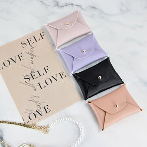 Bolsas de Joyería de Cuero Gris Personalizadas, Bolsitas de Cuero <span class=keywords><strong>para</strong></span> Regalo de Joyería - Product Image 2