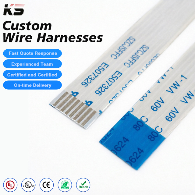 Customized Soft Wire FPC A/B-Type FFC Cable Length 8PIN New Flat Flexible Cable Ffc Cable