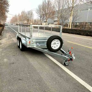 Remolque de Eje Tándem Reforzado para Ganado, Totalmente Galvanizado, con Eje de Torsión y Frenos, para Transporte de Heno y Animales - Product Image 4