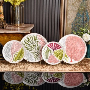 Wholesale European Style Ocean Series 8+ 10inch <b>Plate</b> Set Banquet Party Tableware - Product Image 3