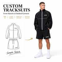 Ensemble short et veste de survêtement pour homme grande taille, 120 GSM, 100 % nylon, col montant, fermeture éclair intégrale, impression sérigraphique, streetwear, usine OEM