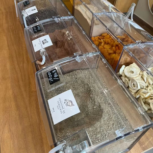 Trong suốt rõ ràng PC nhựa Acrylic chất liệu cà phê đậu container số lượng lớn thực phẩm lưu trữ bin - Product Image 4