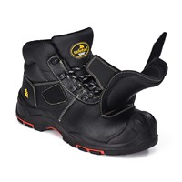 Chaussures de sécurité de soudage Safetoe avec protection métatarsienne |   Semelle en caoutchouc résistant à la chaleur |   Surpiqûres ignifuges