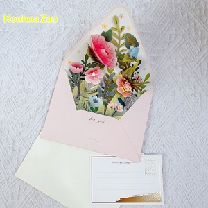 <span class=keywords><strong>Carte</strong></span> <span class=keywords><strong>de</strong></span> vœux 3D en forme d'enveloppe avec fleurs surprise - <span class=keywords><strong>Carte</strong></span> créative faite à la main pour Thanksgiving, mariage et anniversaire - Product Image 6