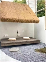 Bestseller Durable Beach Synthetic Dachziegel Teppich Stroh wind dichtes und flamm hemmendes Dach Installation dekoratives Material