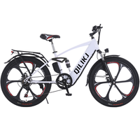 Vélo de montagne électrique 36V 26 pouces à suspension intégrale, vélo électrique de ville 7 vitesses pour adultes, conduite tout-terrain