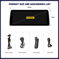 Écran DVD de voiture Android 14 de 12,3 pouces avec CarPlay sans fil et Snapdragon pour BMW Série 3 F30 F31 2013-2017 NBT Navigation (Stock US)