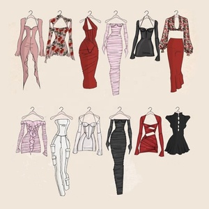 Sản Xuất Tại Trung Quốc OEM ODM Logo Thương Hiệu Thấp Moq Tùy Chỉnh Thiết Kế Cao Cấp Quần Áo Các Nhà Sản Xuất Quần Áo Phụ Nữ Làm Ăn Mặc Nhà Máy - Product Image 1