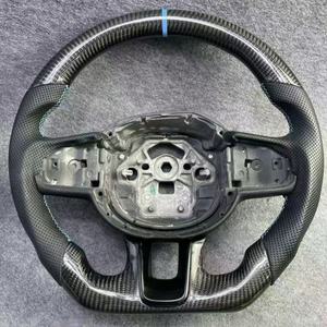 Volant en Fiber de carbone en cuir de sport noir pour Volvo <span class=keywords><strong>XC</strong></span> 40 S90 S60 V60 <span class=keywords><strong>V90</strong></span> S40 V40 XC60 XC90 accessoires de voiture - Product Image 3