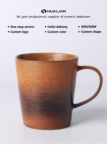 Tasse en céramique de style japonais de l'usine de <span class=keywords><strong>Hualian</strong></span> OEM et ODM thé et café de l'après-midi cadeaux d'affaires de style européen - Product Image 5
