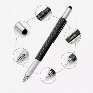 Stylo multifonction 6-en-1 2025 avec règle, niveau, tournevis double tête et stylet - Product Image 4