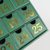 Mélangeur de beauté calendrier de l'avent de noël boîtes en papier cosmétique pour boîte de rangement de cosmétiques cadeau d'halloween