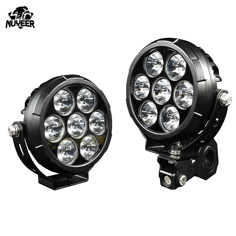 NUYEER 4.5 Inch 70W 6000K LED Projector Headlight Waterproof Power Die Cast Work Lamps New Model Motorcycle Lighting Systems